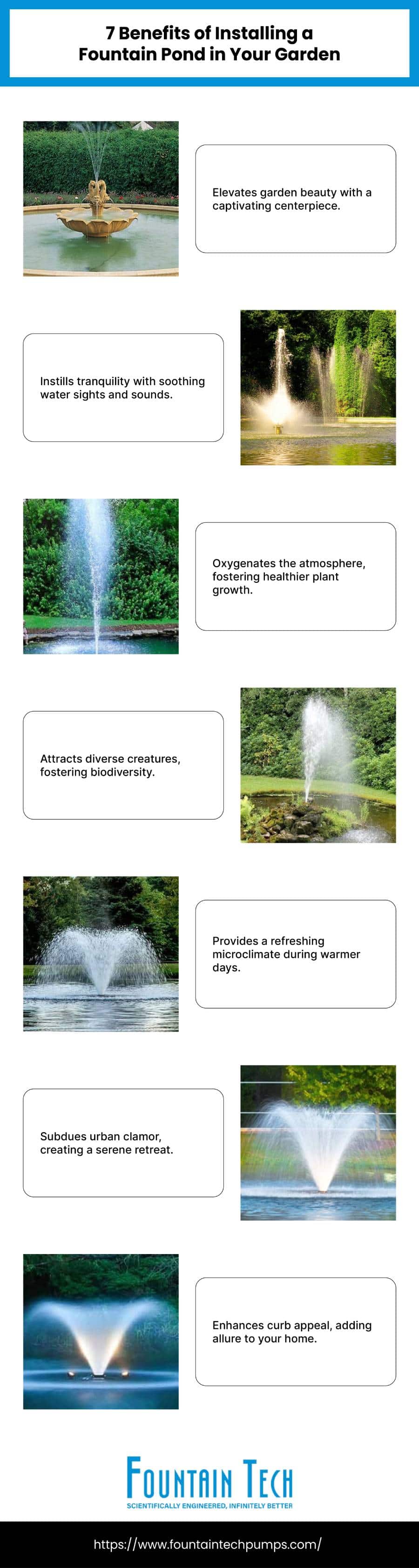 7 Benefits of Installing a Fountain Pond in Your Garden
